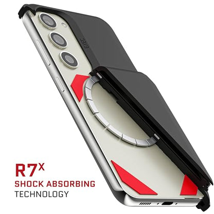 EXEC Samsung Galaxy S23 Wallet Case with Detachable Magnetic Credit Card Holder Supports Wireless Charging Shockproof Protective Phone Cover Designed for 2023 (Galaxy S23 / Black)