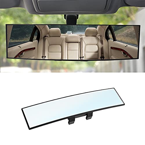 12 Inch Panoramic Car Rearview Mirror (White)