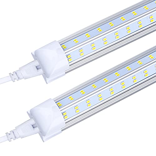 4 Pack Led Shop Lights (4PCS 8FT 4 Row 6000K)
