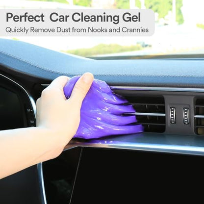 Car Cleaning Gel Clean Putty Car Interior Cleaner Detailing Kit (Purple)