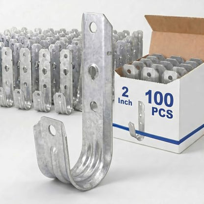 100 J Hooks for Hanging Heavy Duty J Hooks (2 Inch)
