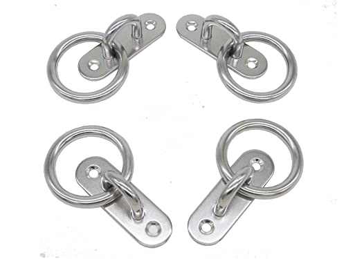 Stainless Steel Ceiling Hooks & Wall Hangers with Rings (M8 With Ring)