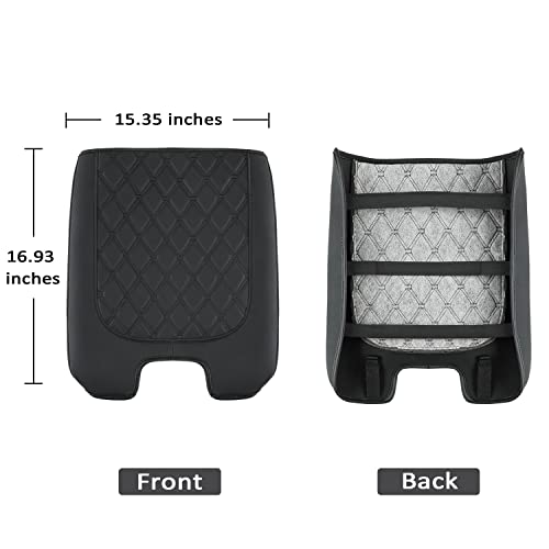 Custom Fit Console Cover for 2013 (PVC Leather-Black / for Jump Seat 2013-2026 Ram)