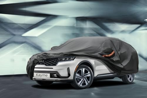 7 Layers Waterproof SUV Car Cover for Kia Sorento 2012 (PE-Black / Custom Fit Kia Sorento)