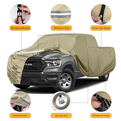 Waterproof Truck Covers for CrewCab 5.5 ft (Truck-235 Inch)