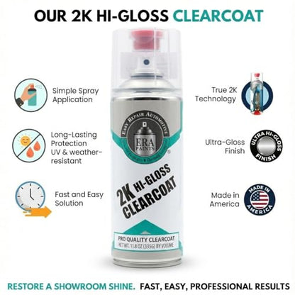 2K High Gloss Clear Coat Spray (12 Spray Can)