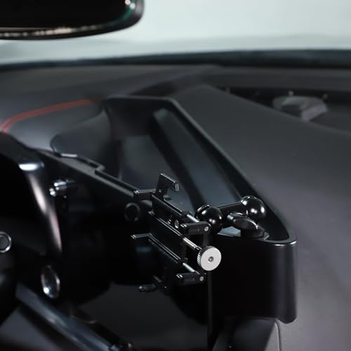Dashboard Storage Tray Behind Navigation Screen with Phone Holder for Corvette C8 Stingray 2020 (Type B)