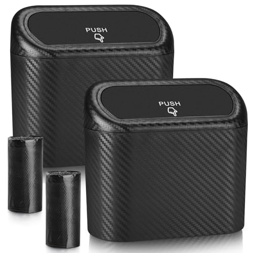 Car Trash Can with Lid (Carbon Fibre, Carbon Fibre)