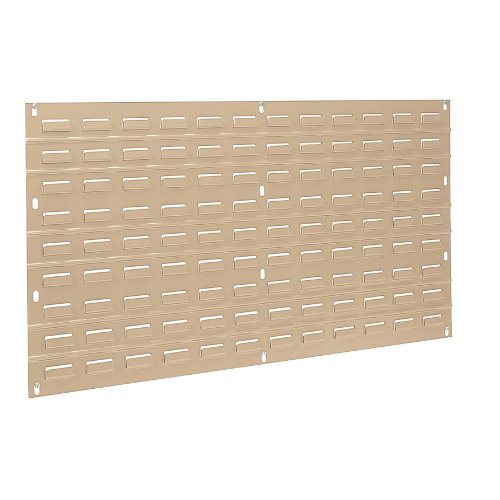 30636 Louvered Steel Wall Mount Panel Garage Organizer for Hanging AkroBin Storage Bins (Beige / 36-Inch W x 19-Inch H)