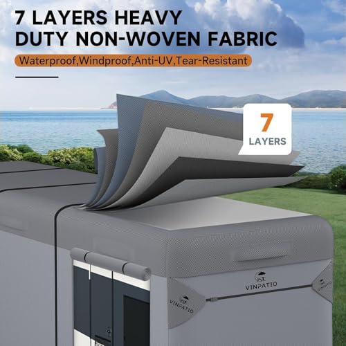 Class A RV Cover Fits 31' (Class A RV Cover(Grey) / Fits 31-34FT)