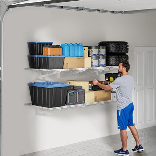 2 Pack 2x6ft Garage Shelving 24 (2 pack-2x6 ft / White)