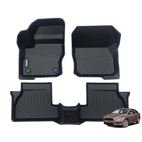 Car Floor Mats Custom Fit 2012 to 2018 Ford Focus All Weather Floor Liners for Ford Focus 2012 (33 For Ford Focus 2012-2018)