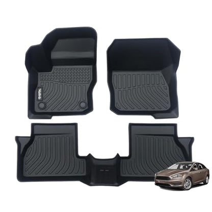 Car Floor Mats Custom Fit 2012 to 2018 Ford Focus All Weather Floor Liners for Ford Focus 2012 (33 For Ford Focus 2012-2018)