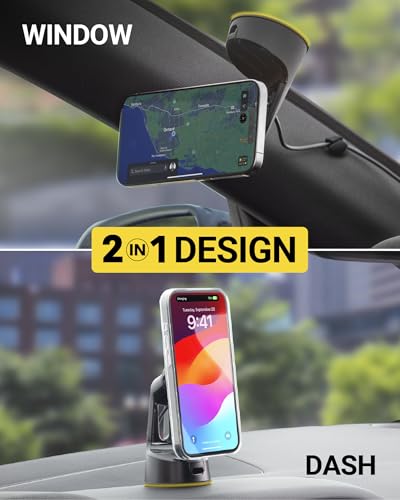 MagicMount Charge Pro Qi2 Fast Wireless Charging MagSafe Car Mount Charger (Window / Dash Suction / Circle)