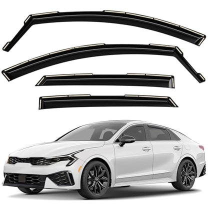 Window Deflectors Smoke Tinted in (For K5 21-26)