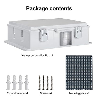Outdoor Electrical Junction Box (13"H x 9.2"L x 3.7"W & Standard)