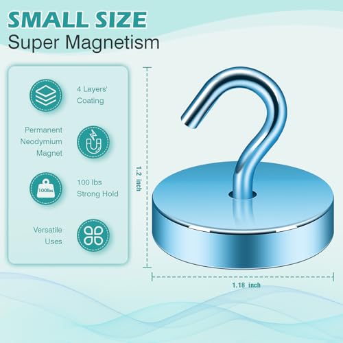 Magnetic Hooks Steel Tube Design for Cruise (Royalblue / 100lb Magnetic Hooks)