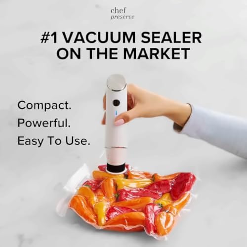 Compact Vacuum Sealer for Food (Vacuum Sealer + 20 Bags)
