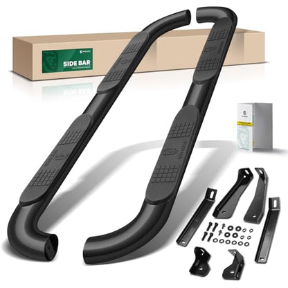 4 Inch Running Boards for Chevy & GMC (Crew Cab / 4" 90-Degree Bent)