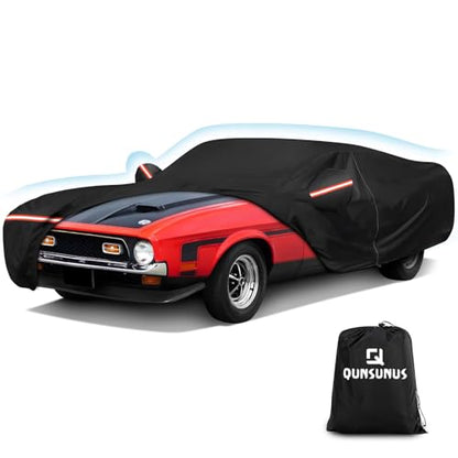 QUNSUNUS Waterproof Car Cover for Ford Mustang 1969 (for Mustang 1969-1973)