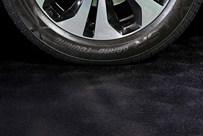 Seamless Sheet Vinyl Shed Flooring Cover with Bonded Fibrous Backing (8' x 12' / Midnight Black)