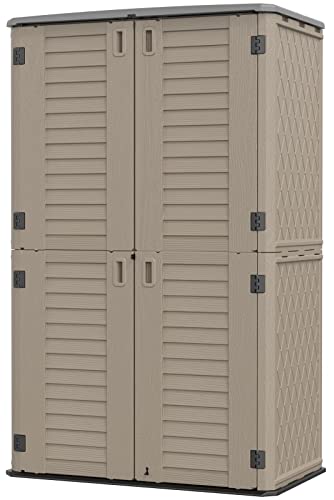 Storage Shed Weather Resistance (coffee / Tall Shed-53 cu ft)