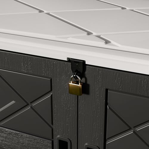 Storage Shed Weather Resistance (Black Wall & White Top and Floor)
