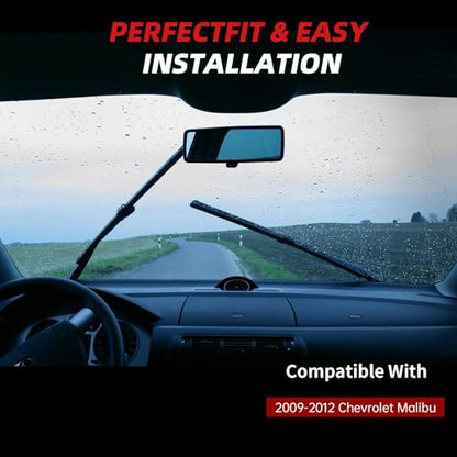24"+21" Windshield Wiper Blades for Chevy Malibu 2009 (24"+21")