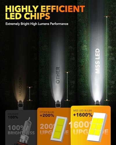 H11 9005 LED Light Bulbs Combo (H11+9005)
