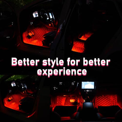 Car LED Strip Light (Red / 24 LED, USB Port)