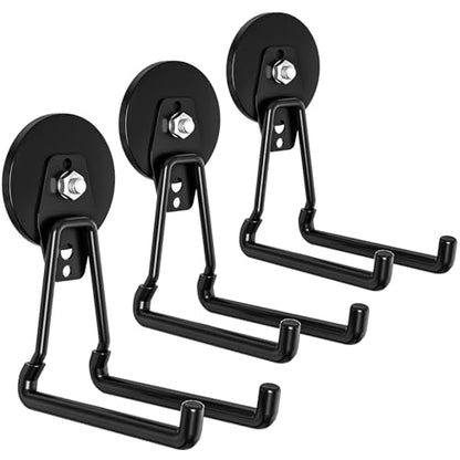 Upgraded Magnetic Garage Hooks (Black3pro)