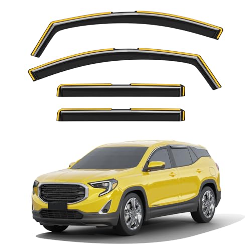 in Channel Window Visors Rain Guards for GMC Terrain 2018 (for 2018-2024 GMC Terrain)