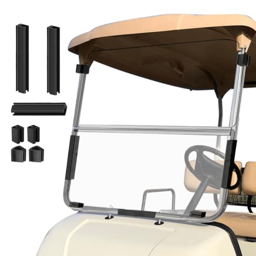 Golf Cart Foldable Windshield 3 (Clear)