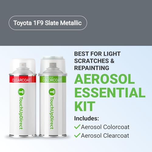Car Paint Touch Up Spray Kit (Aerosol Spray - Essential Kit / Slate Metallic)