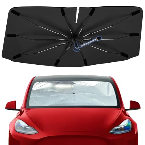 Windshield Sun Shade Umbrella for Tesla Model Y 2020 (replacement for Tesla Model Y 2020-2025)