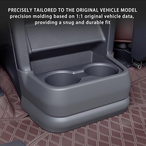 Center Console Rear Cup Holder Anti Kick Cover for Sienna 2021 (Center Rear CP-Anti)