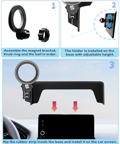 Car Phone Holder for Honda Civic 2022 (fit for 2022-2025 Civic/2023-2025 Integra(7/9 Inch)