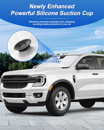 for 2026 Ford Ranger Car Windshield Sun Shade Umbrella (2023-2026 Ranger)