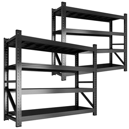 Metal Garage Shelving Unit (4-Tier,59" W x 24" D x 59" H)