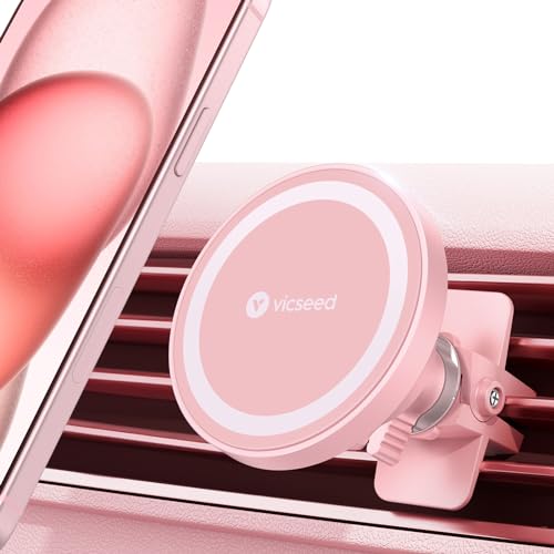 for MagSafe Car Mount [Strongest Magnet Power] Car Phone Holder (Pink)