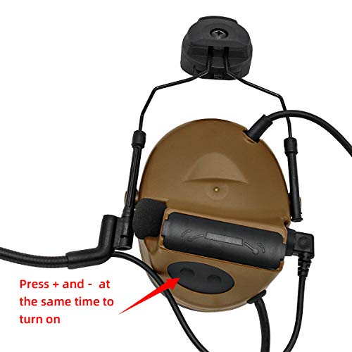 Tactical Headset with U94 PTT 2 (Coyoto Brown)