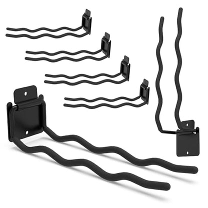 6 Pack 12" Wave Garage Hooks