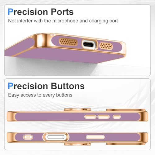 Designed for iPhone 16 Case with Ring Stand Slim Purple (Purple / 6.1'' iPhone 16)