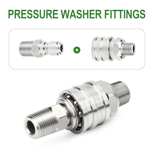 2PCS 304 Stainless Steel 1 (1/4"MNPT)