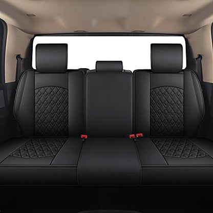 Car Seat Covers for Dodge Ram Full Set (5 PCS Full Set,Black)