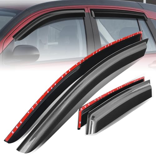 4PCS Tape On Window Visors for 2007 (07-12 Dodge Caliber)