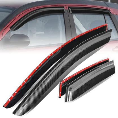 4PCS Tape On Window Visors for 2007 (07-12 Dodge Caliber)