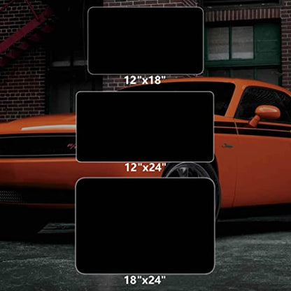 2 Pack Blank Car Door Magnet Sticker (24x12 inch Black (2 PACK) / Black)