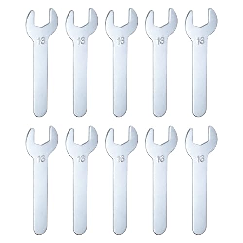 10pcs Small Wrench Open End Wrench 13x87x2mm Metric U (13x87x2mm)