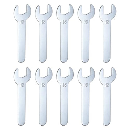 10pcs Small Wrench Open End Wrench 13x87x2mm Metric U (13x87x2mm)